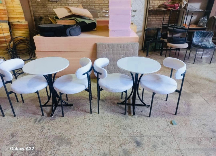 ست دونفره ناهارخوری فلزی سورنا مدل تدی
